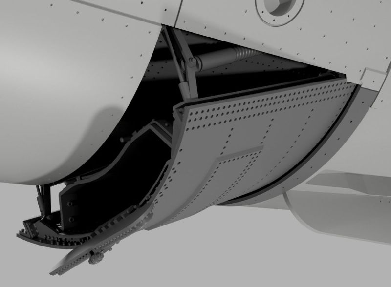 F-104 Drag Chute Bay and Canister (for Kinetic F-104 kits)